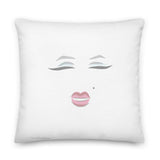 The Marilyn Inspired "Fear is stupid. So are regrets" Pillow